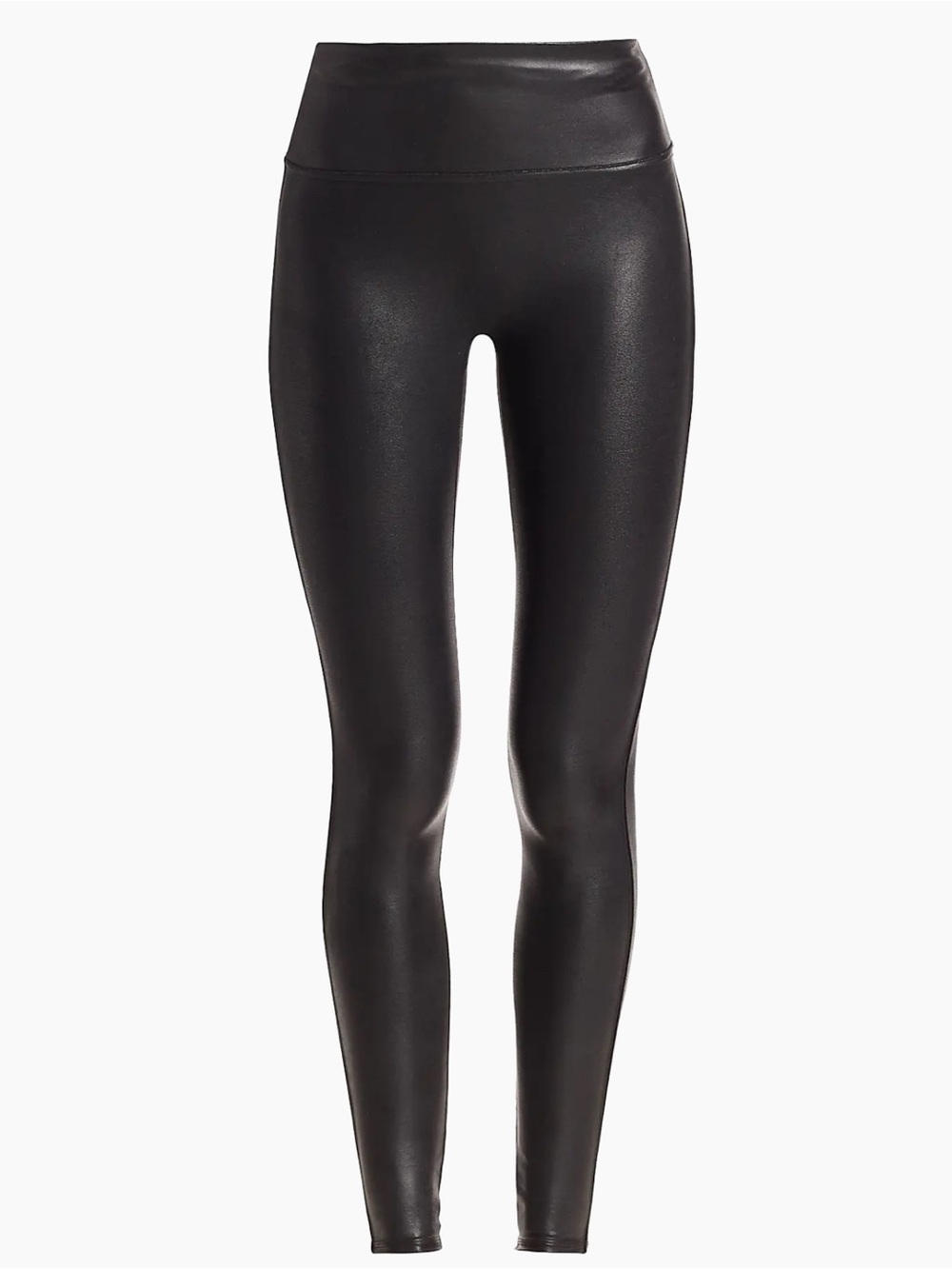 SPANX Faux Leather High-Rise Leggings - Black like new